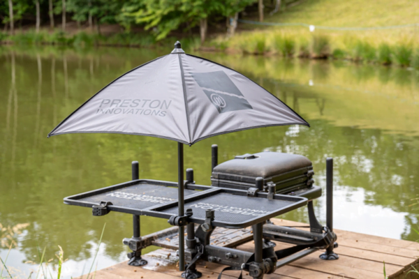 PRESTON OFFBOX GREY BAIT BROLLY