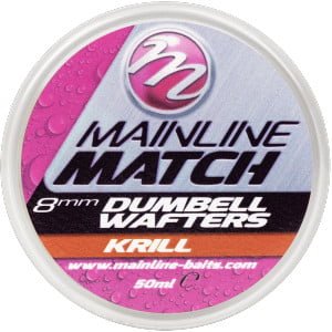 MAINLINE MATCH DUMBELL WAFTERS 8mm - RED - KRILL