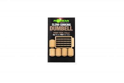 KORDA SLOW SINKING DUMBELL FISHY FISH (8mm)- 10pcs