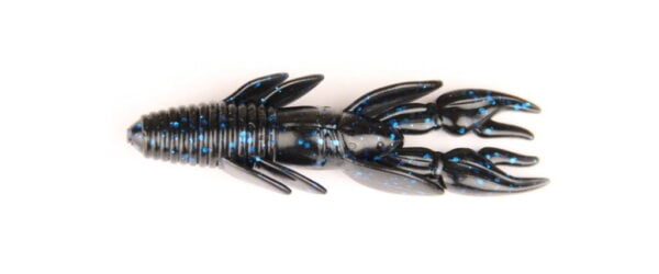 X ZONE LURES PUNISHER PUNCH CRAW 3,5'' BLACK BLUE FLAKE