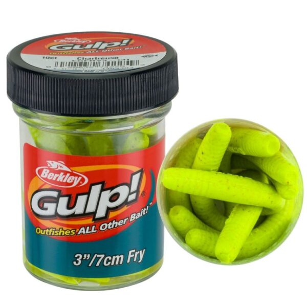 BERKLEY GULP 3" FRY CHARTREUSE