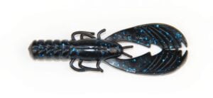 X ZONE LURES MUSCLE BACK FINESSE CRAW 3,25'' BLACK BLUE FLAKE