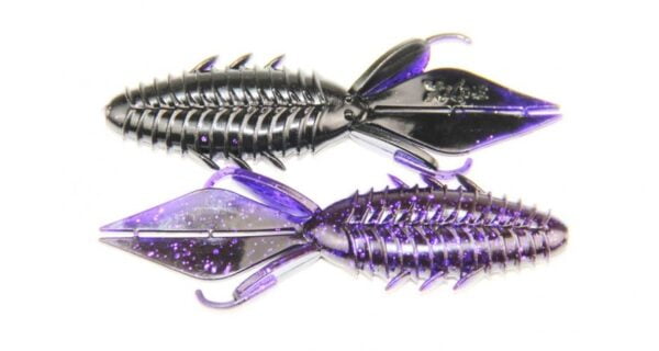 X ZONE LURES PRO ADRENALINE BUG 4'' PURPLE SHADOW