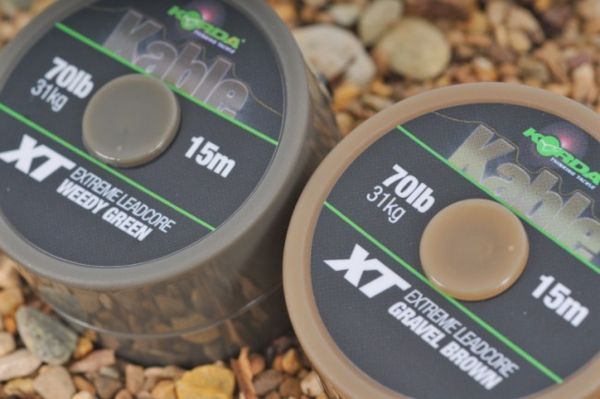 KORDA KABLE XT EXTREME LEADCORE 70lb 15mt GREEN