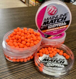 MAINLINE MATCH DUMBELL WAFTERS 6mm - ORANGE - CHOCOLATE