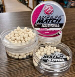 MAINLINE MATCH DUMBELL WAFTERS 6mm - WHITE - CELL