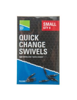 PRESTON QUICK CHANGE SWIVELS - SMALL