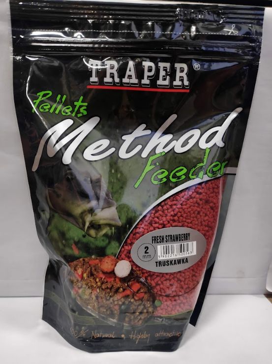 TRAPER METHOD F. PELLET FRESH
STRAWBERRY 2mm - 500gr