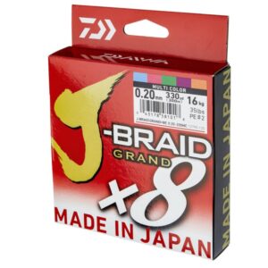 DAIWA J-BRAID X8 GRAND 300mt MULTICOLOR