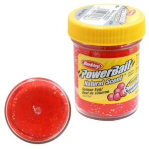 BERKLEY POWERBAIT NATURAL SCENT COL RED SALMON GLITTER