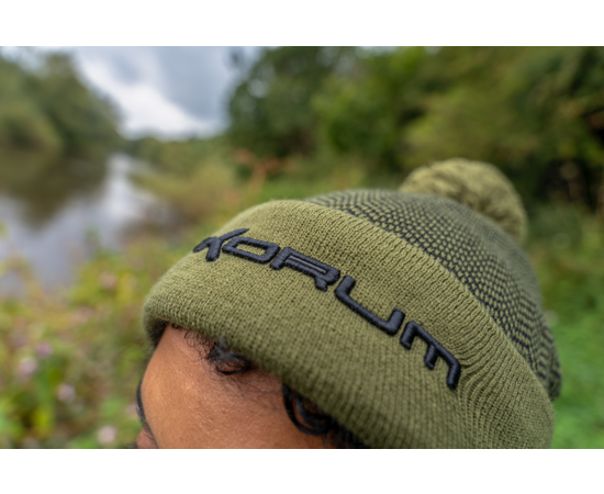 KORUM THERMAL BEANIE HAT BLACK/OLIVE