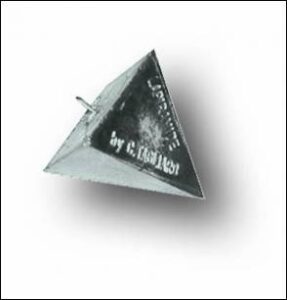 FONDERIA ROMA PIOMBO LA PIRAMIDE ANELLO INOX GR.175