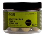 AVID MONSTER CRAB TUNA & SPIRULINA PREMIUM POP UPS 14mm