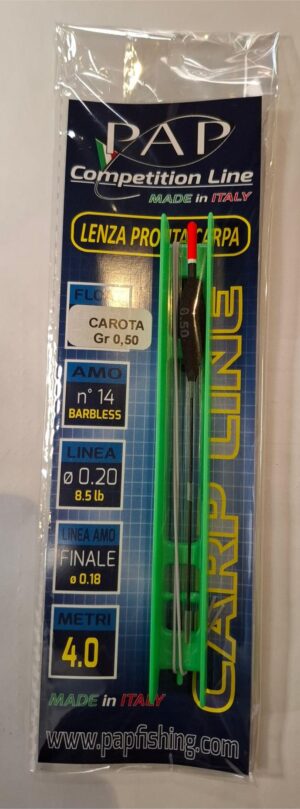 PAP LENZE PRONTO PESCA CARP LINE