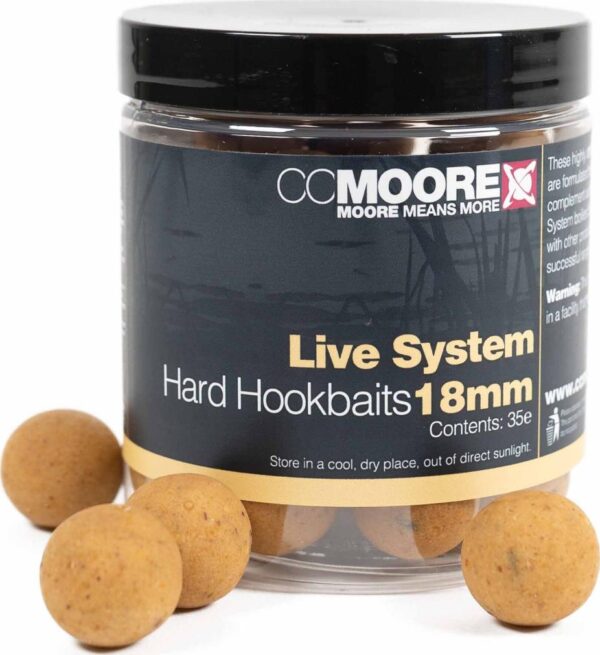 CC MOORE LIVE SYSTEM HARD HOOKBAITS 18mm