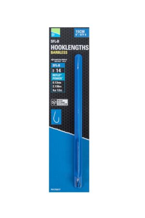 PRESTON SFL-B HOOKLENGTHS 15cm Barbless