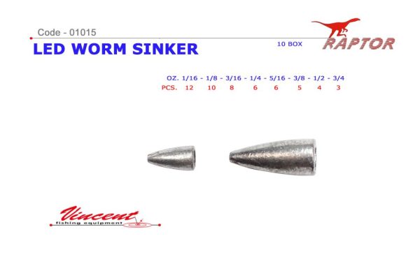 VINCENT LEAD WORM SINKER