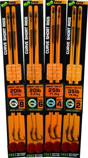 FOX EDGES CURVE SHORT CAMOTEX SEMI STIFF READY RIGS